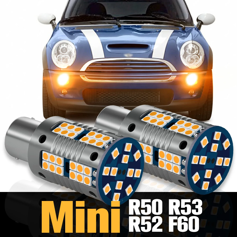 

2pcs Canbus LED Turn Signal Light Lamp Accessories For Mini Cooper R50 R53 Convertible R52 Countryman F60 2004 2005 2006 2007