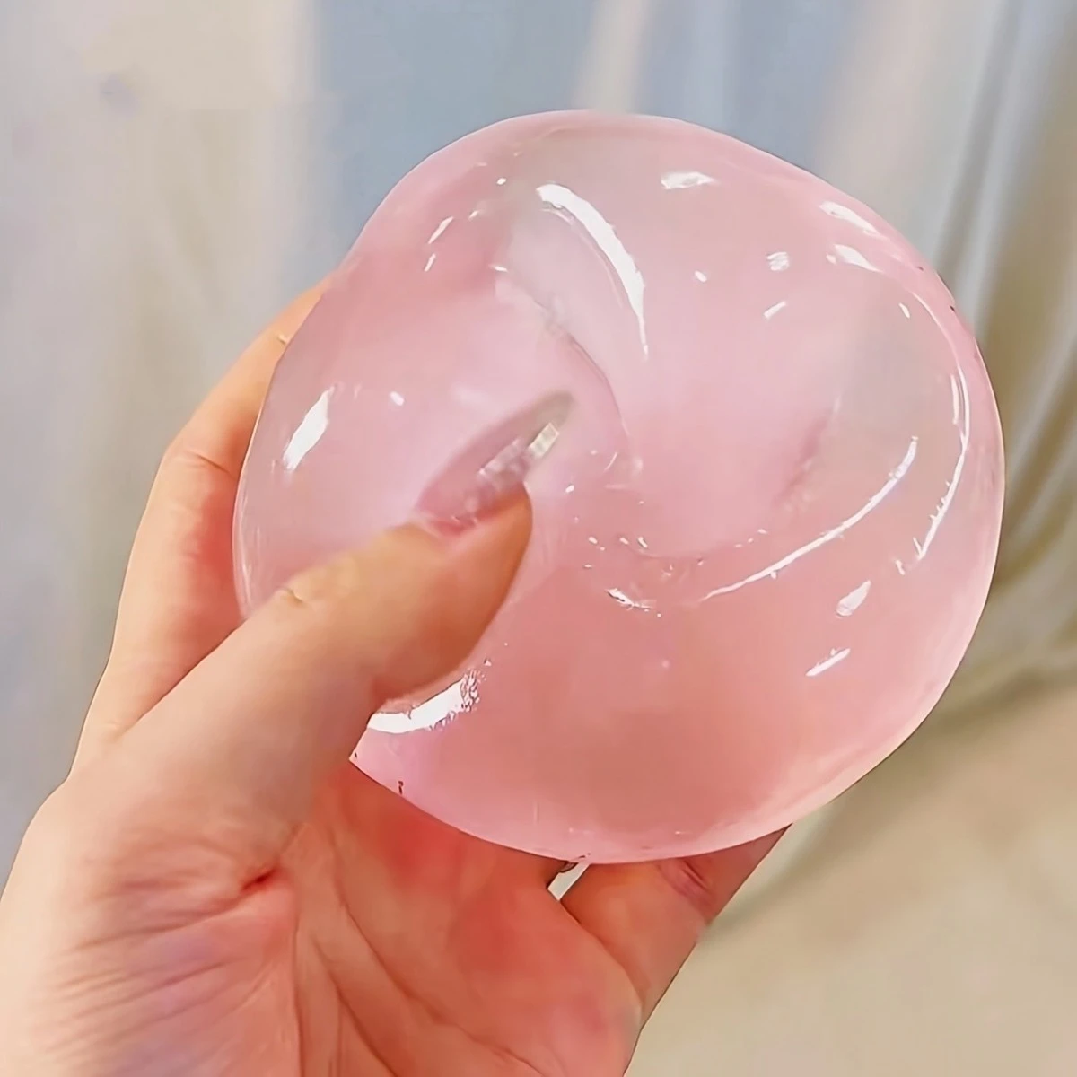 Kokosnussöl-Ball Stressabbau-Spielzeug, Weiches Simulations-Käse-Quetschspielzeug, Tragbares Handspielzeug für Büro und Zuhause – Detail 6
