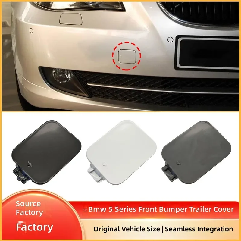 For BMW 5 Series E60 LCI Front Bumper Trailer Tow Hook Cover Cap 51117184708