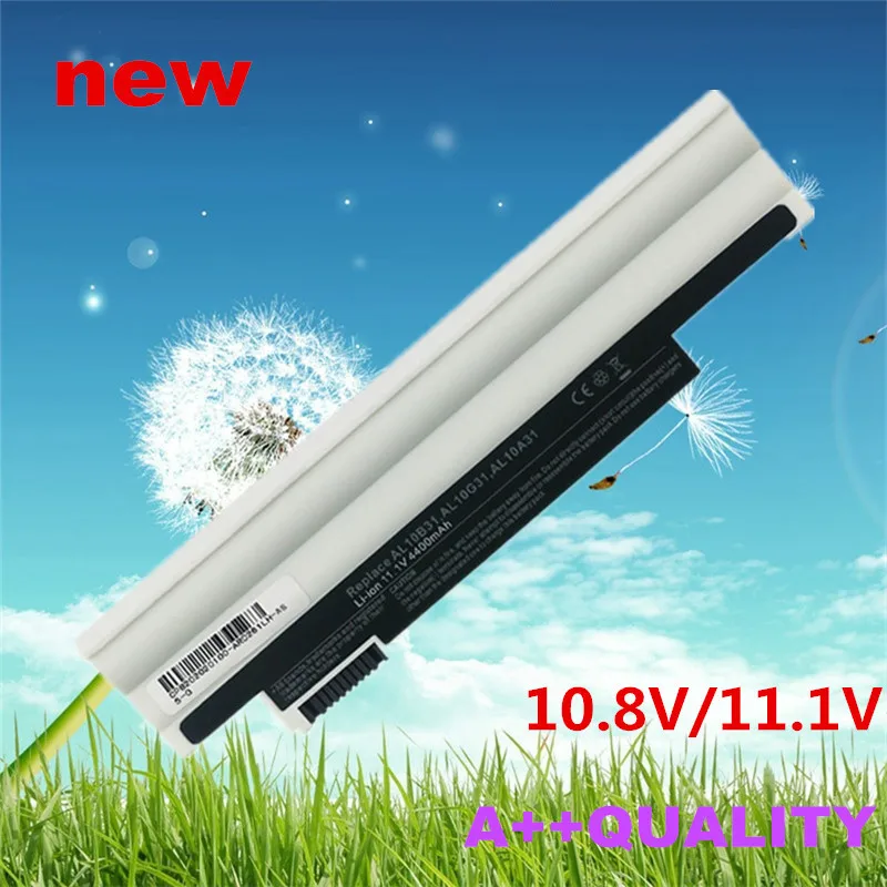 White Laptop Battery For ACER Aspire One D257E D270  AL10B31 AK.003BT.071 BT.00603.121 AL10G31 AL10A31