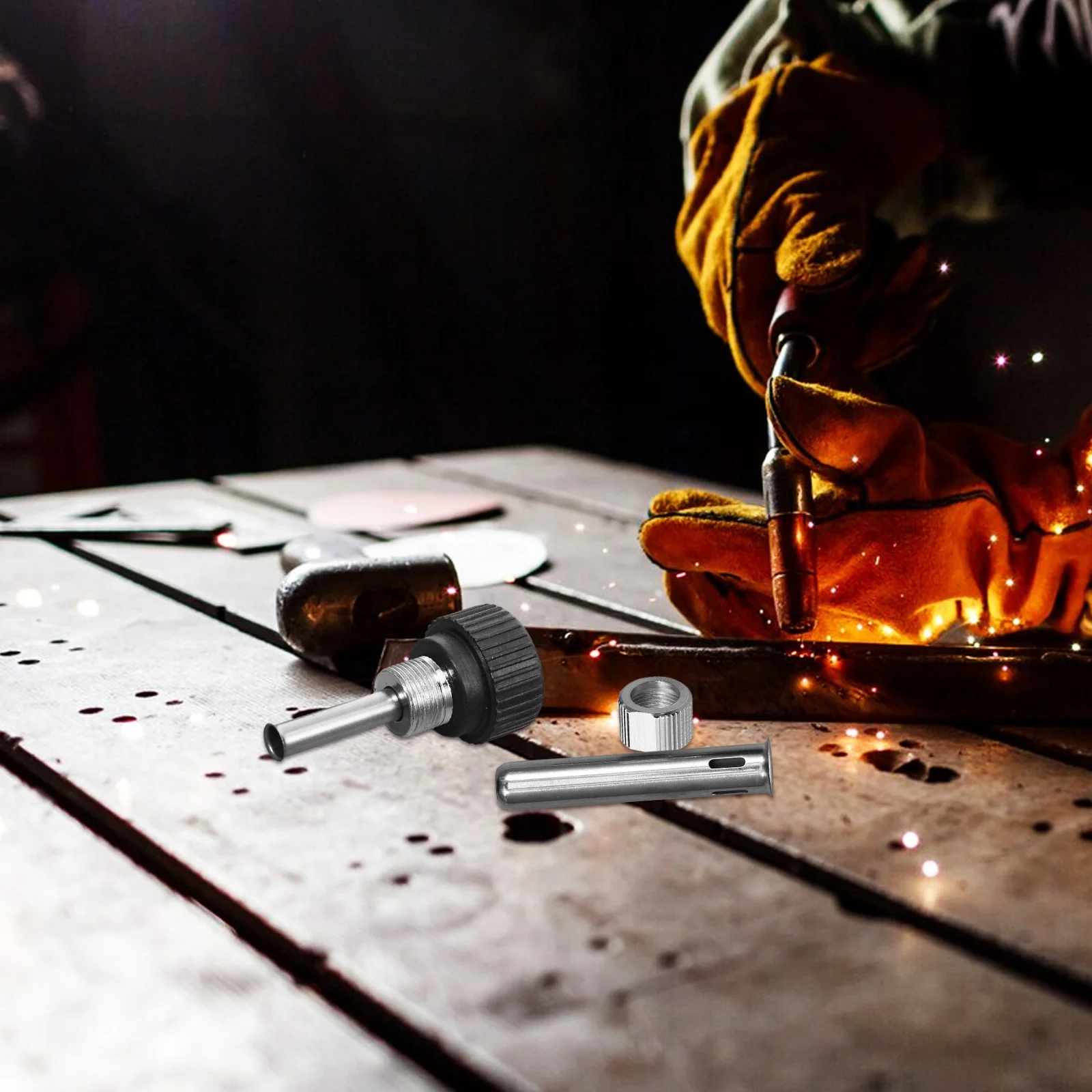 

1 set 1 Set Iron Handle Sleeve Replacement Parts Durable Soldering Tool For Welding Equipment Soldering Station Parts