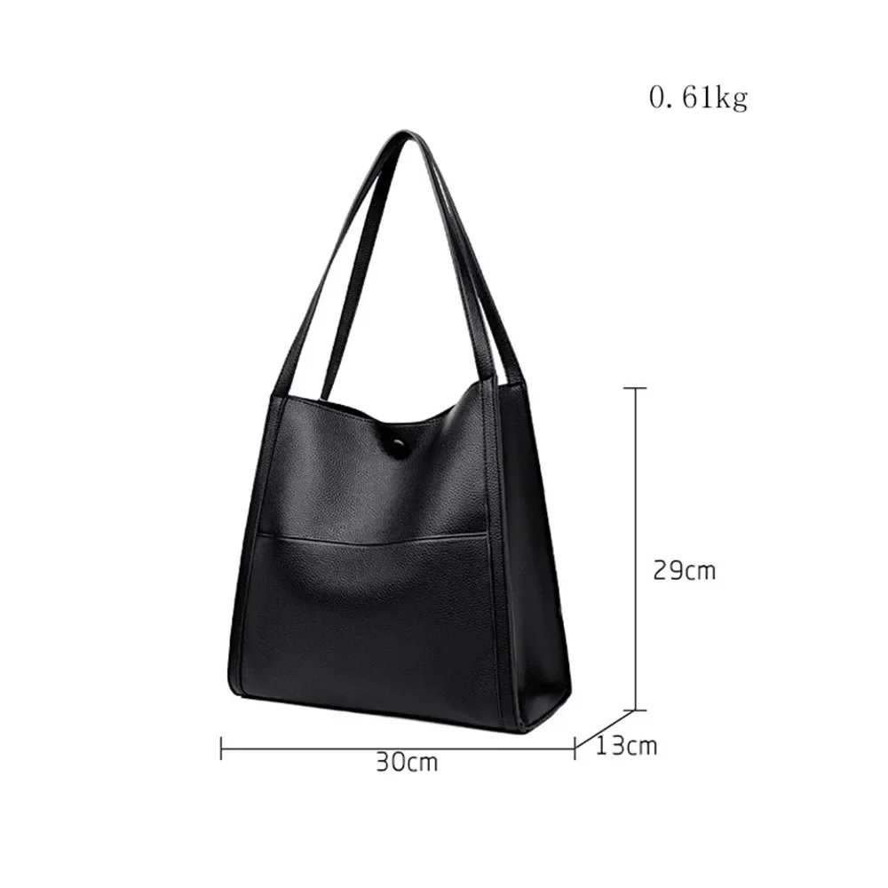 Fashion Soft Leather Handbags for Women Vintage Shoulder Tote Bag Luxury Designer Ladies Large Capacity Purse Bags Sac A Main