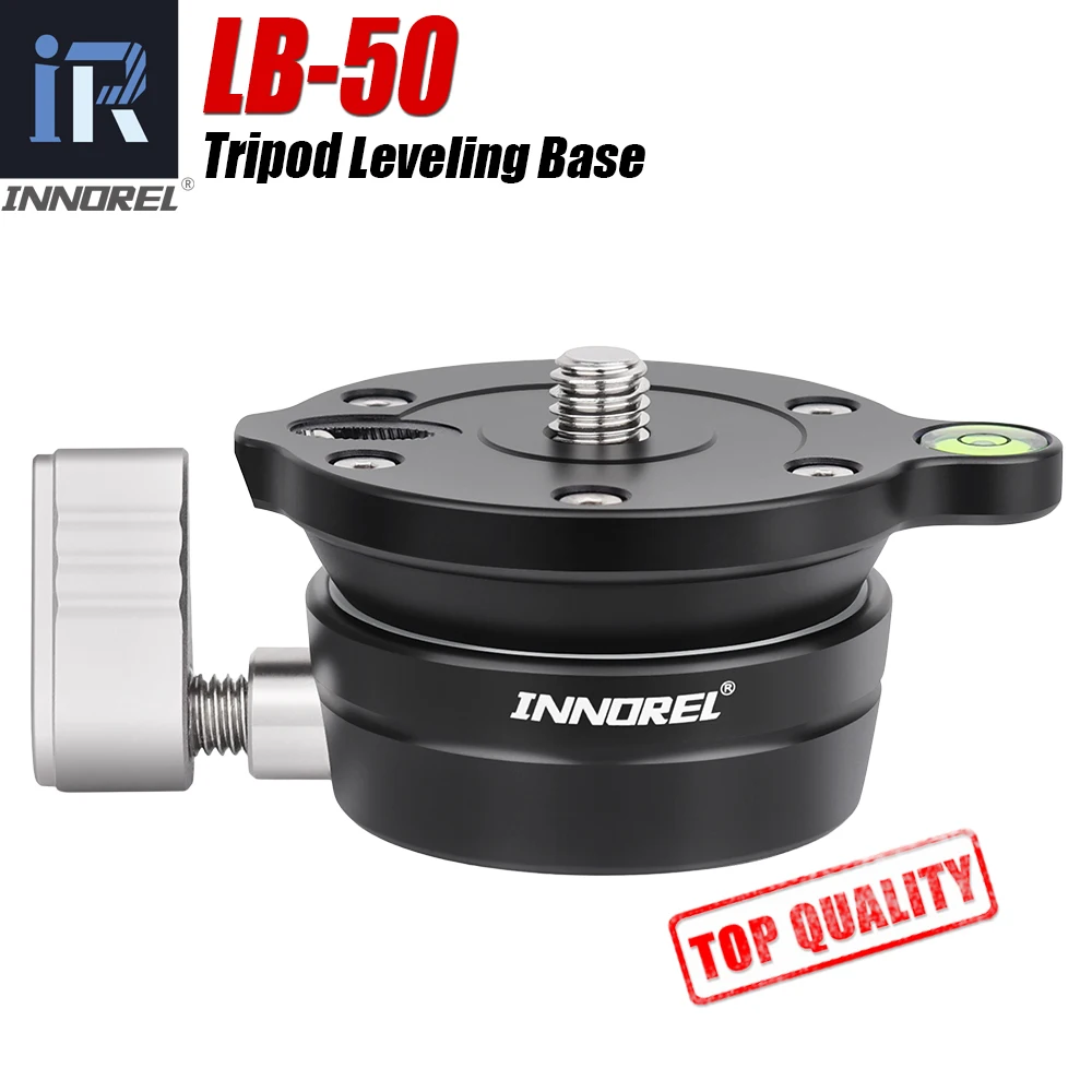 

Tripod Head LB-50 Tripod Monopod Leveling Base Level Adjusting Plate Platform for Canon Nikon Sony DSLR Camera Video Recorder