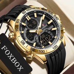 New LIGE Fashion Military Watches for Men Luxury Original Sports Chronograph Watch ​Waterproof Quartz WristWatch Montre Homme