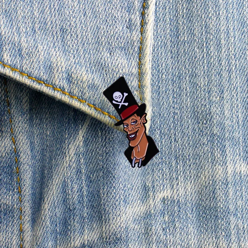 Princess nn Frog Evil Guy skull hat The Shadow X Man Enamel Pin Cartoon Badge Brooch Gift Backpack Decoration Jewelry