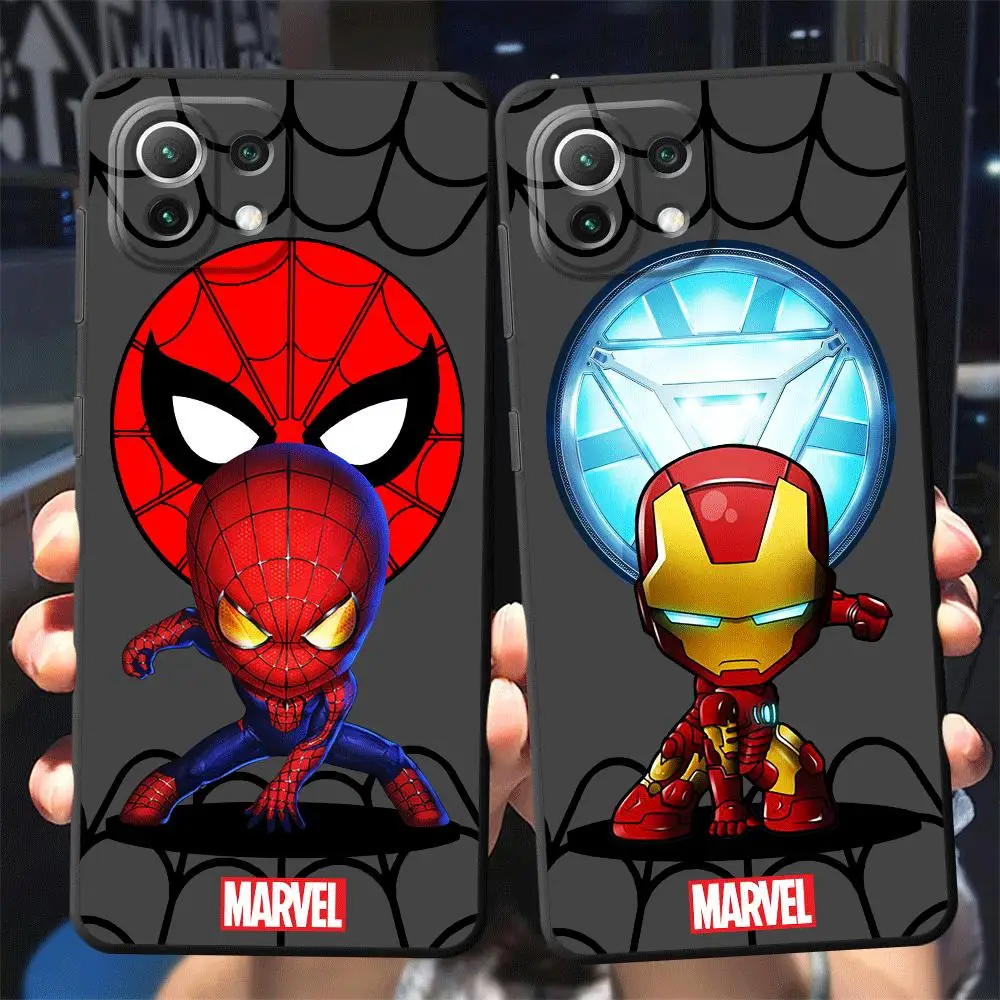 Marvel Sipider man Ironman Phone Case for Xiaomi Mi 9T 11 Lite 11T 12 12X 12T Pro 13 Pro 13 Lite 13 Ultra Cover