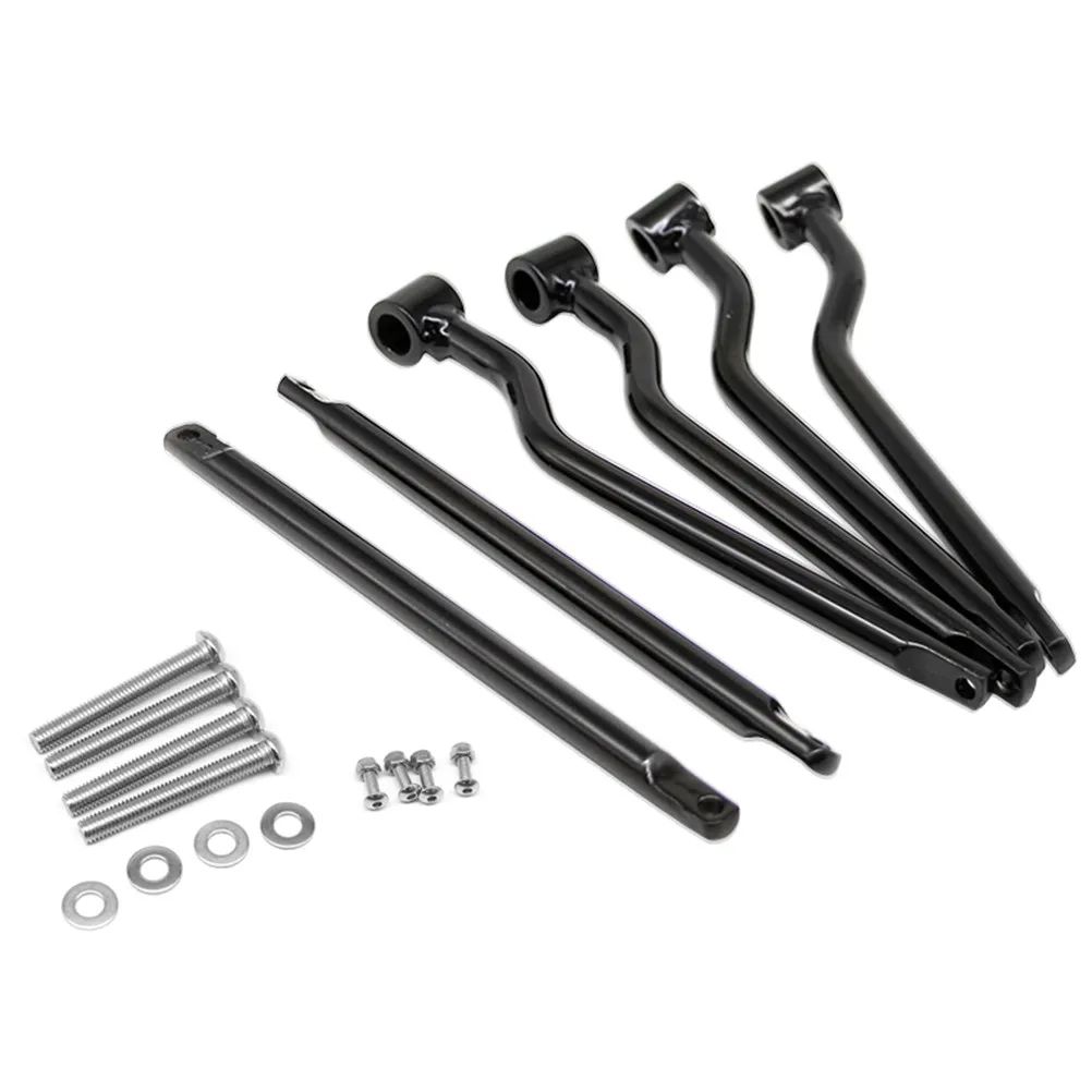 

Motorcycle Universal Side Bag Bracket Black Retro Style Saddle Bag Holder Motor Pack Mount Bracket for Most Bikes