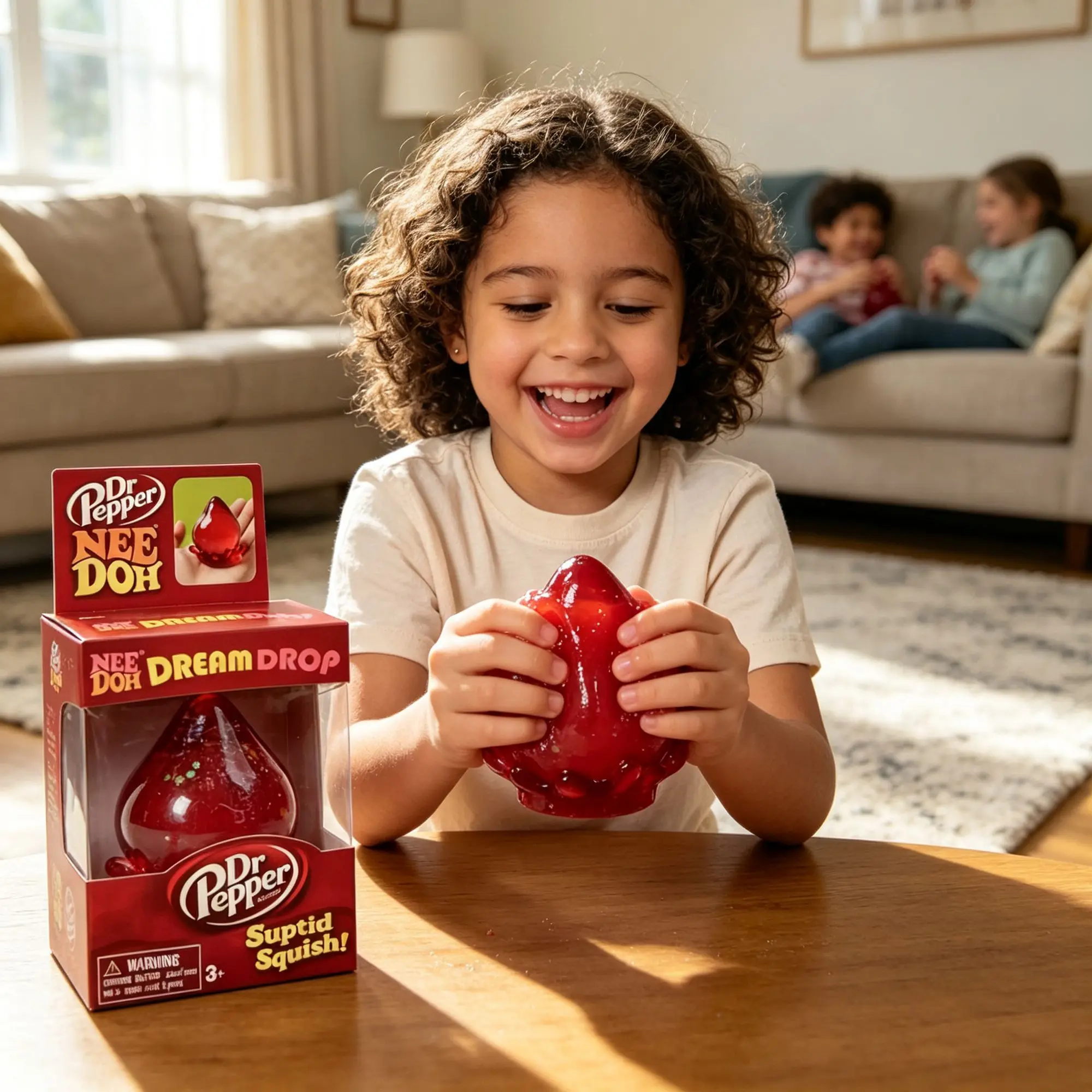 Schylling Dr Pepper NeeDoh Dream Drop Squishy Stress Toy, Ultra Soft Sparkle Fidget Squeeze Ball, Anxiety Relief Sensory Toy for Kids & Adults, Non-Toxic, Ages - view 6