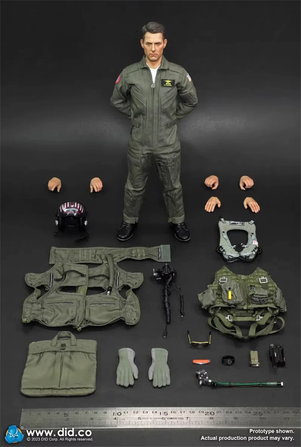 Hot Sale 1/6 DID MA80170 US. Handsome Guy Man Tom Cruise Top Gun Movie Player General Pilot Full Set Moveable Action Figure Gift