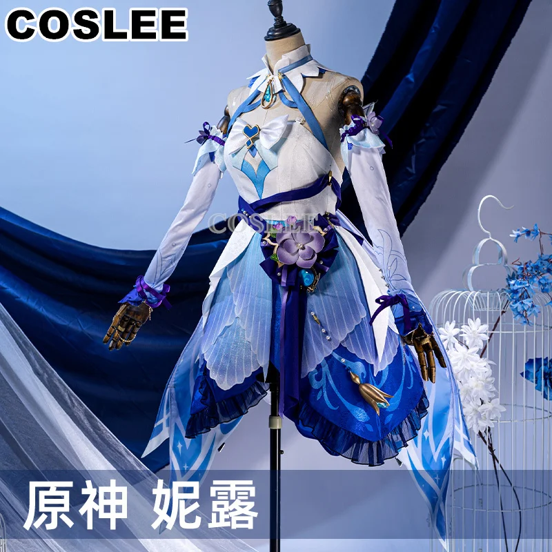 

COSLEE Genshin Impact Nilou Cosplay Costume New Skin Sweet Lovely Game Suit Uniform Dress Full Set Halloween Party Outfit Women