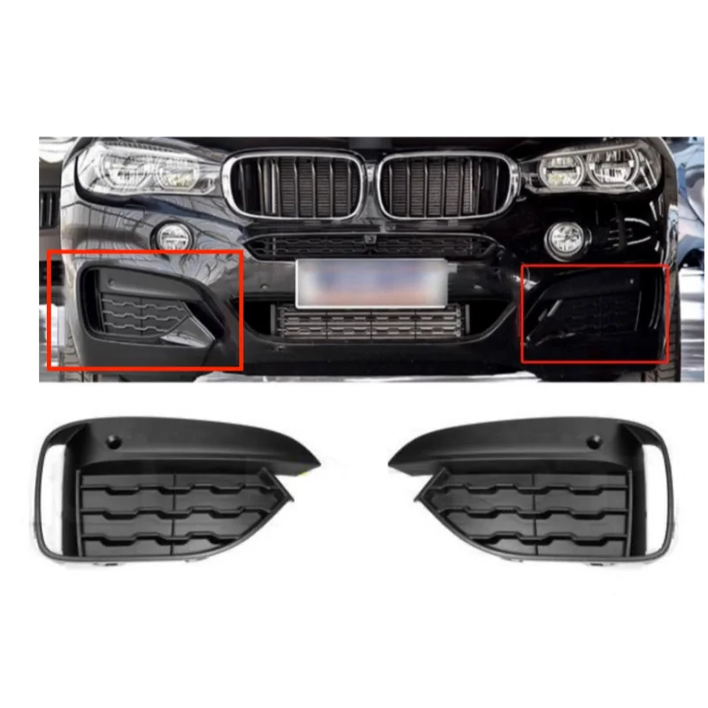 

Для BMW F16 X6 35i 35iX 50iX 2015-2019 годов выпуска: решетка противотуманной фары переднего бампера, артикулы 51118069333, 51118069334