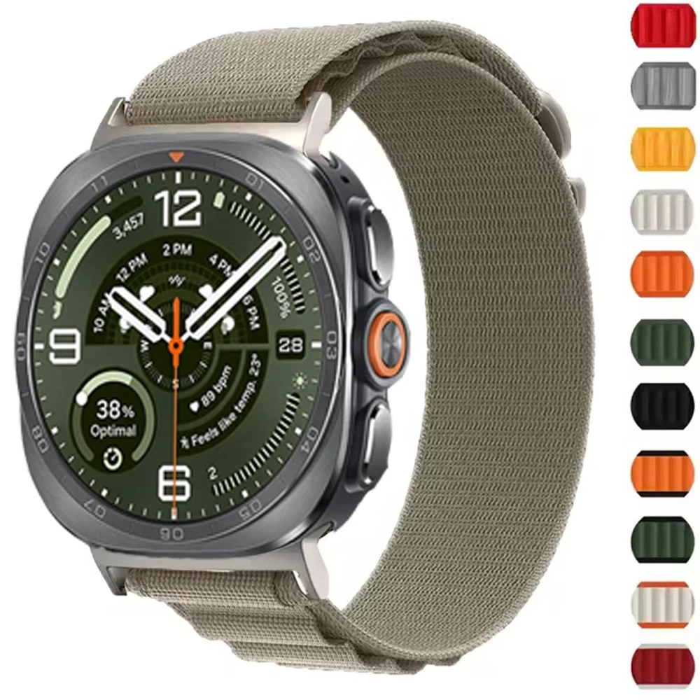 Alpine Loop für Samsung Galaxy Watch Ultra2 2026 Armband Sport Nylon Armband Correa für Galaxy 9 8 7 Ultra 47mm Zubehör