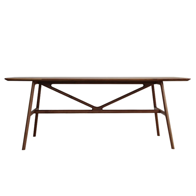 Black walnut dining table Nordic simplicity, eating table dining table