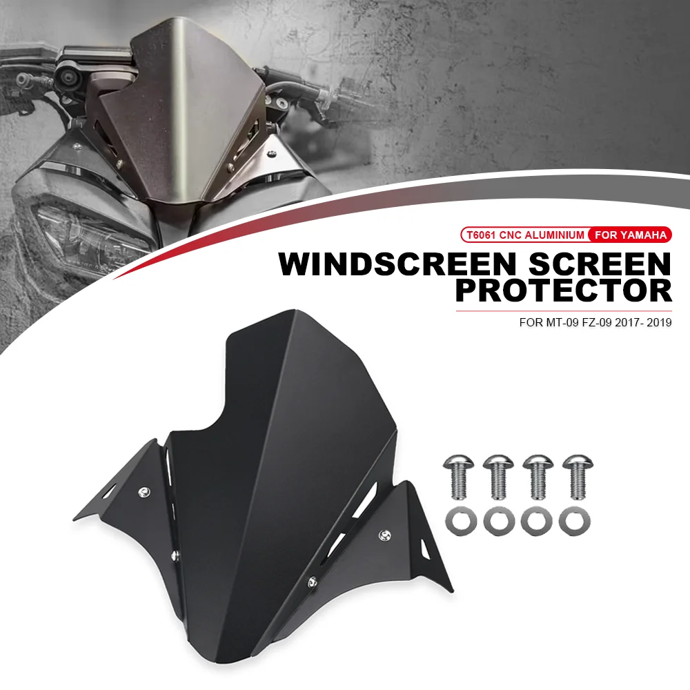 

Windscreen For Yamaha MT-09 / MT09 2017-2018-2019-2020 Adjustable Windshield Covers MT 09 Wind Deflector Motorcycle Aluminium