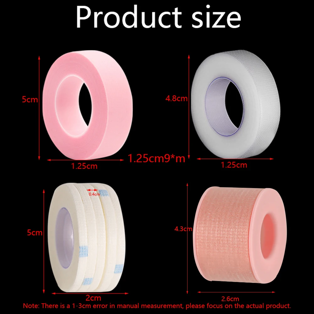1/3/5 rouleaux de ruban d'extension de cils, outils adhésifs PE sous les coussinets oculaires pour cils micropore, fournitures de greffage, bandes de levage de cils