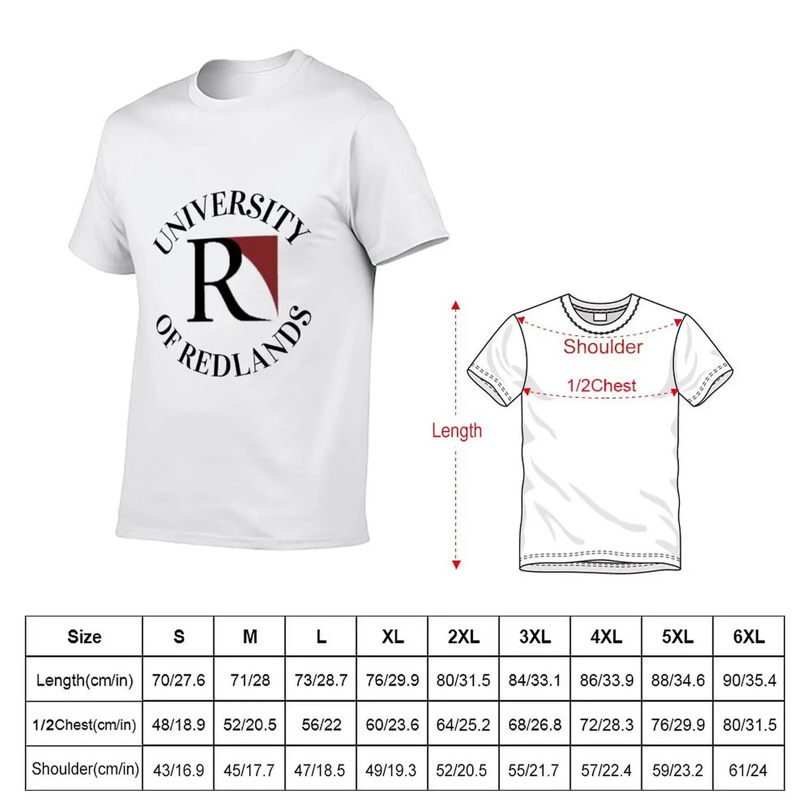 University of Redlands T-Shirt plus size clothes tees Men's clothing