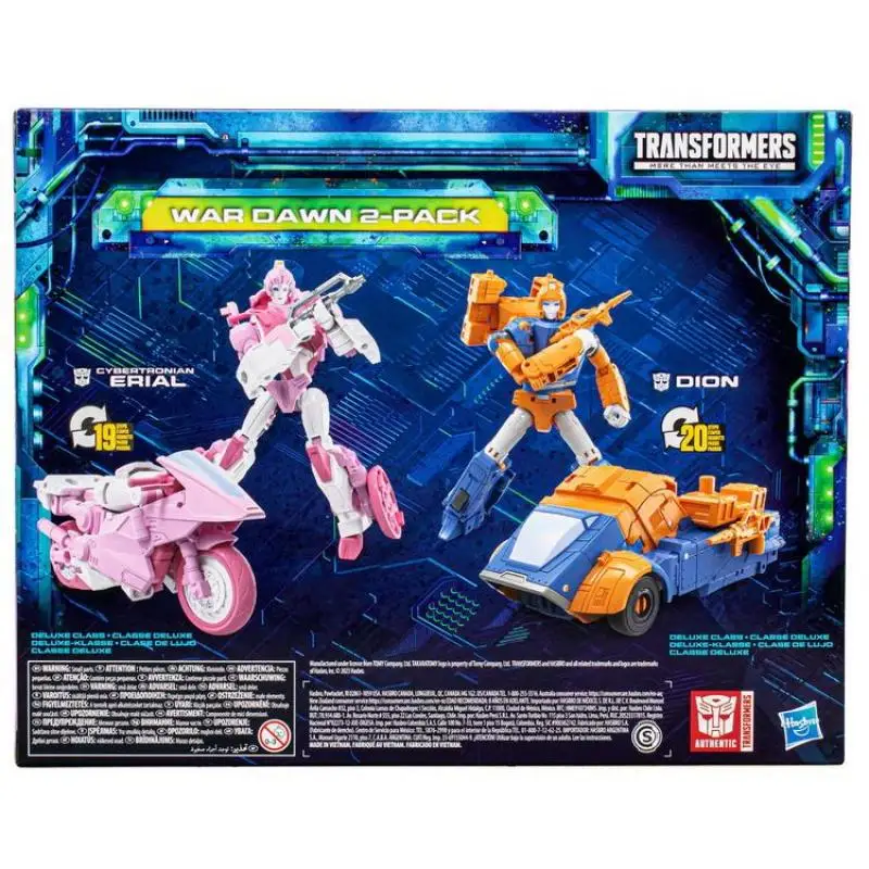 Hasbro Transformatoren Speelgoed Erfenis Evolutie Oorlog Dageraad Deluxe Cybertronian Erial En Dion 2-Pack Actie Figures﻿ Speelgoed Cadeau