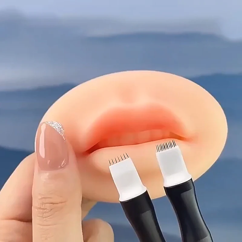 2pcs Microblading Tattoo Fog Needles Permanent Makeup Manual Pen Tattoo Needle Light Oxygen Needles For Fog Eyebrow Lip Eyeline