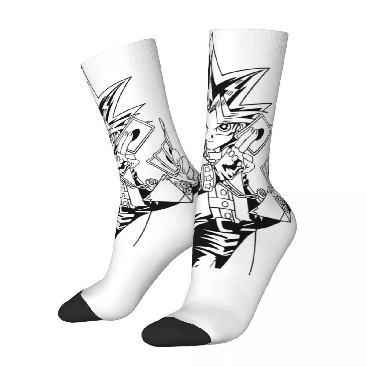 

Autumn Winter Colorful Unisex Yu Gi Oh Premium Anime Socks Breathable Middle Tube Socks