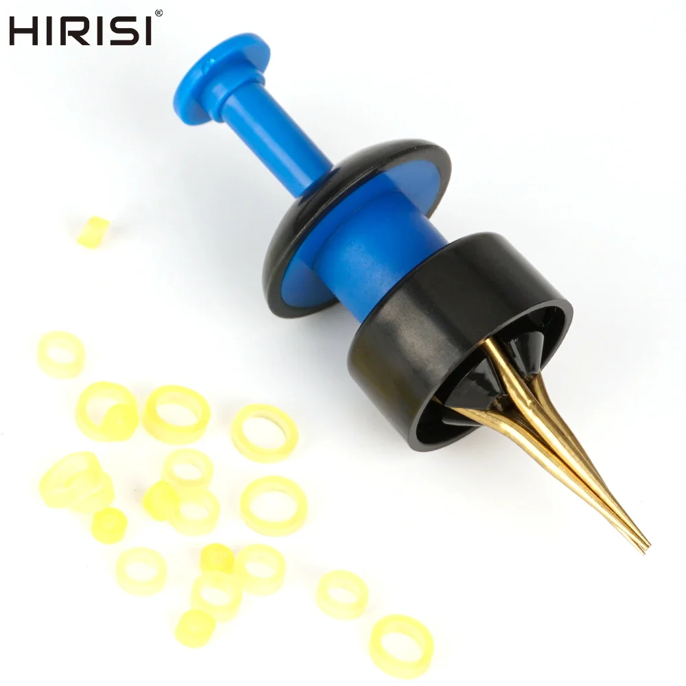 Hirisi BT16 1Set Elastic Red Worm Bloodworm Particle Bait Clip High Elasticity Earthworm Bait Holder Portable Carp Fishing Tools
