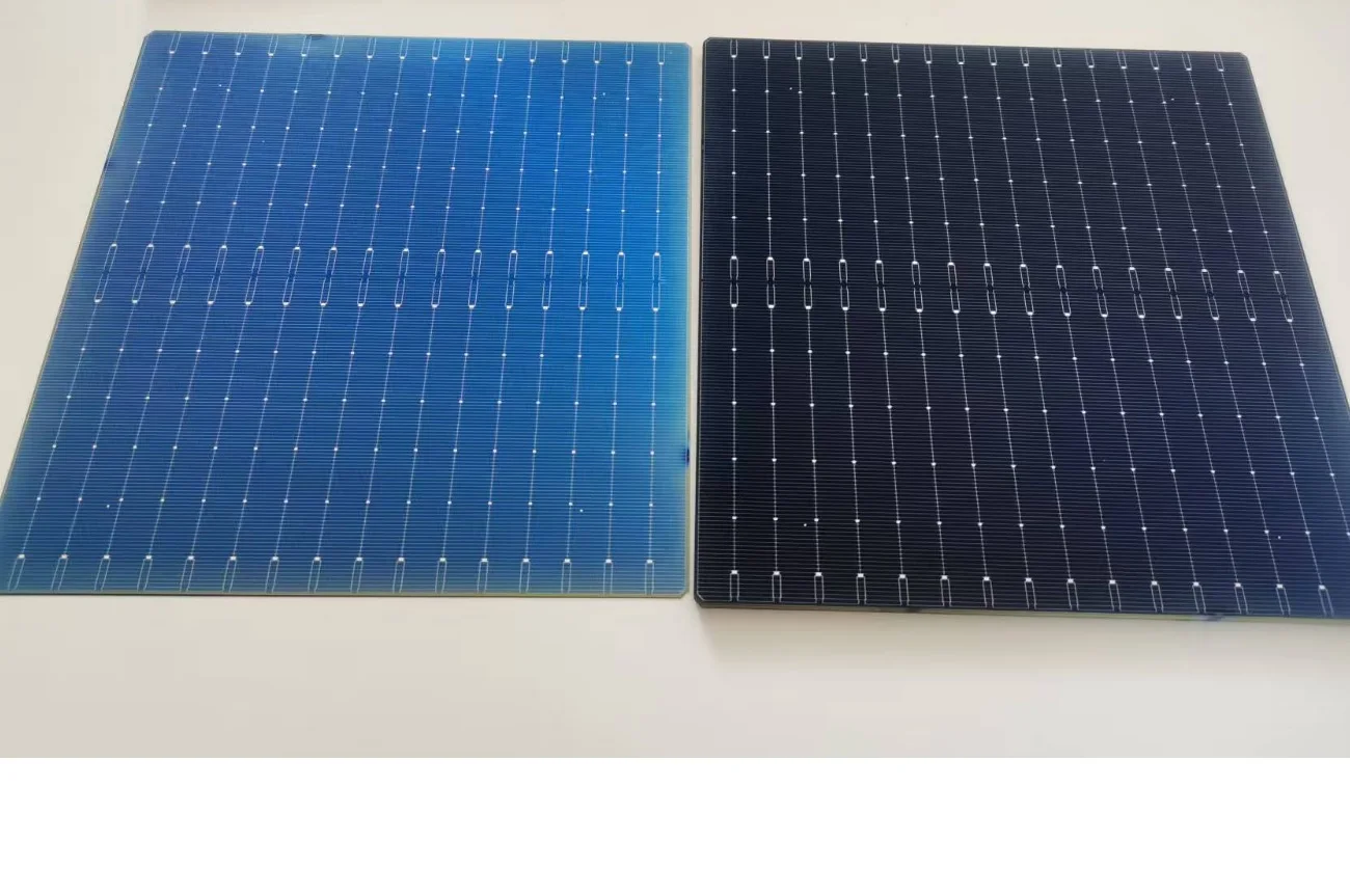 

130pcs Mono Crystalline Silicon Solar Cells N Type 182mm x 183mm High Efficiency 25.2% 8.43W/pcs