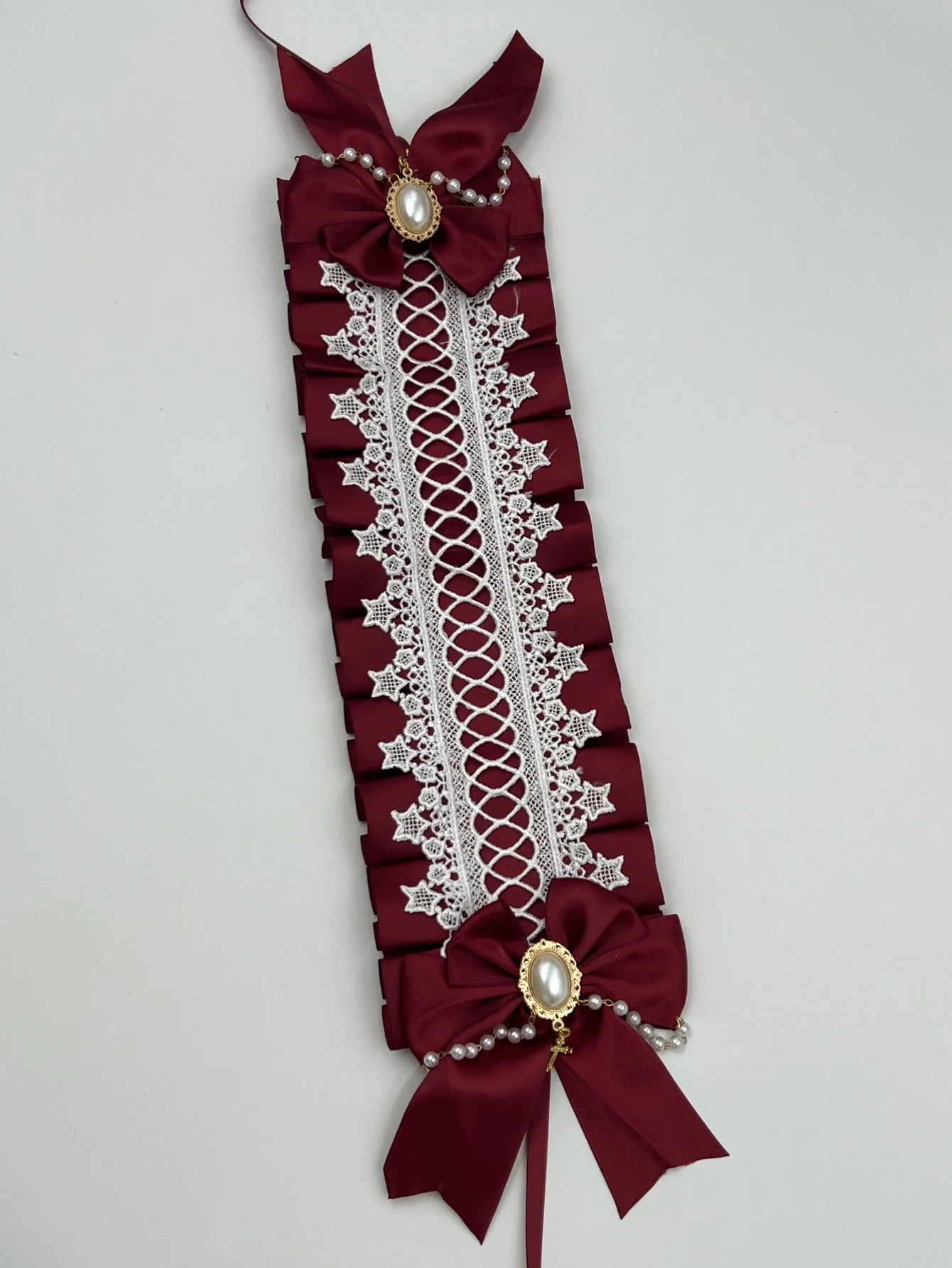 Women Gothic Lolita Wide Lace Headdress Maid Lace Handmade Versatile Hair Accessories Cute Cosplay Headbands Sweet Hairpin