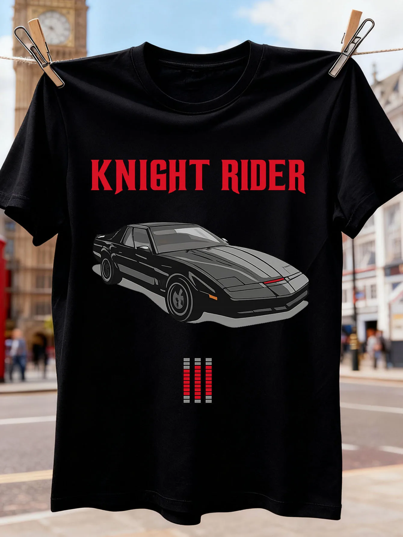 T-shirt unisexe vintage avec l'image de KITT de Knight Rider, style numéro 2797, image 1 sur 1