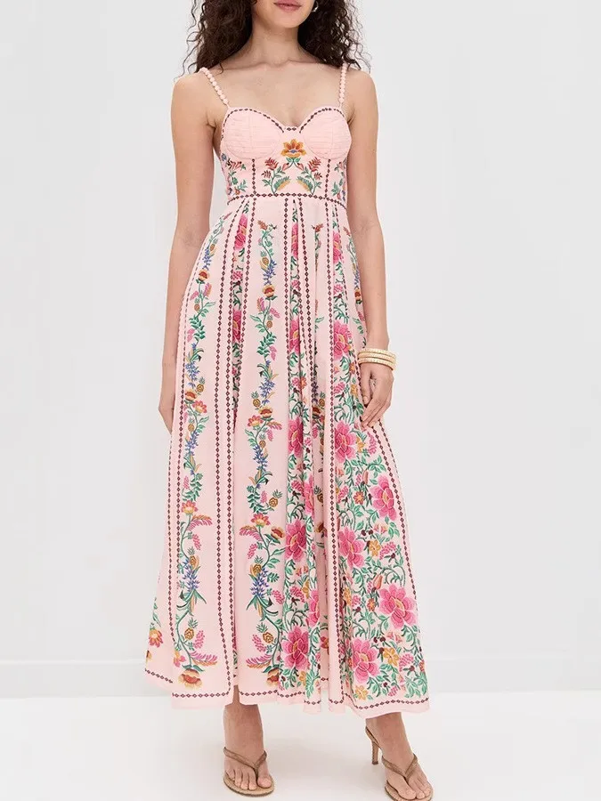 Celana Wanita Kasual Longgar Bermotif dengan Pinggang Elastis Svel G422 Ciwalk Faion Musim Panas Musim Semi Musim Gugur Longgar Dr