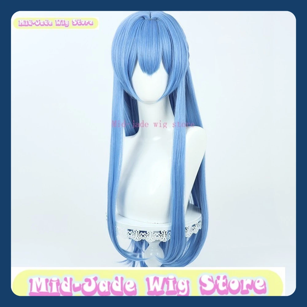 Mid-jade Pruik Winkel Godin Van Overwinning: Nikke Helm Cosplay Pruik Anime Spel Rollenspel Halloween Kostuum Rekwisieten Synthetisch haar