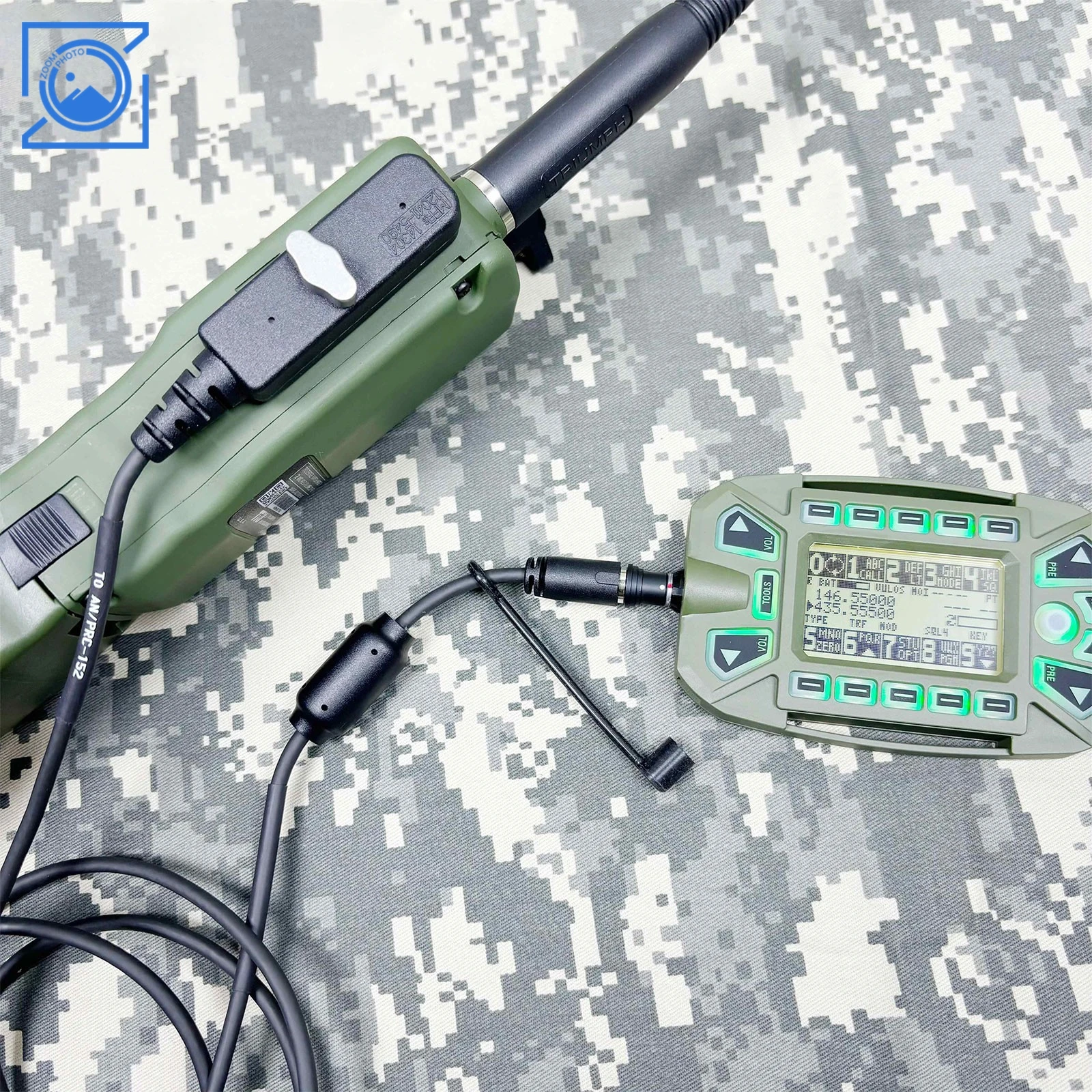 TRI AN/PRC-152 ขั้นสูง KDU ชุดสาม Proofing 6-Band Handheld Tactical Walkie Talkie พร้อมปุ่มกดจอแสดงผลหน่วย KDU Controller