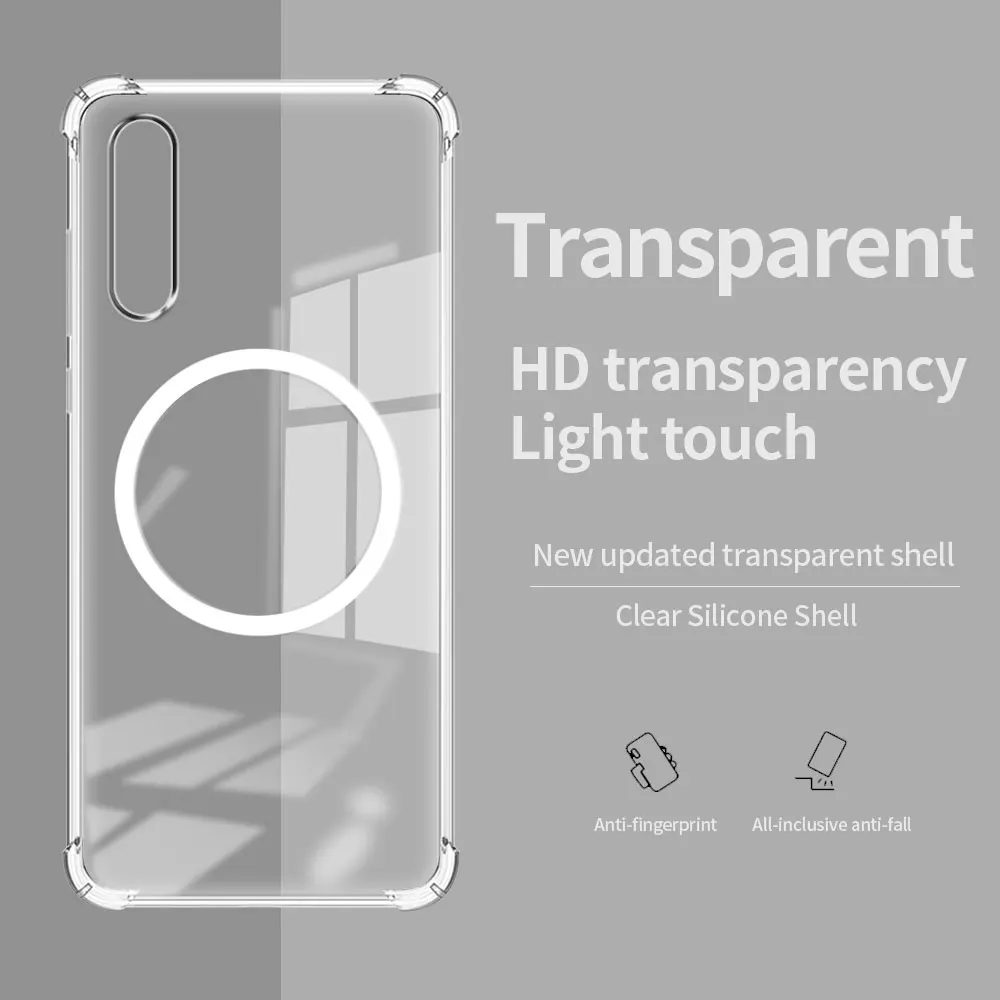 For Xiaomi Mi 9 Lite 9 SE A3 Lite Case Magnetic Ring Sticker Soft Silicone Phone Case Xiaomi 9T Pro CC9E Shockproof Clear Cover