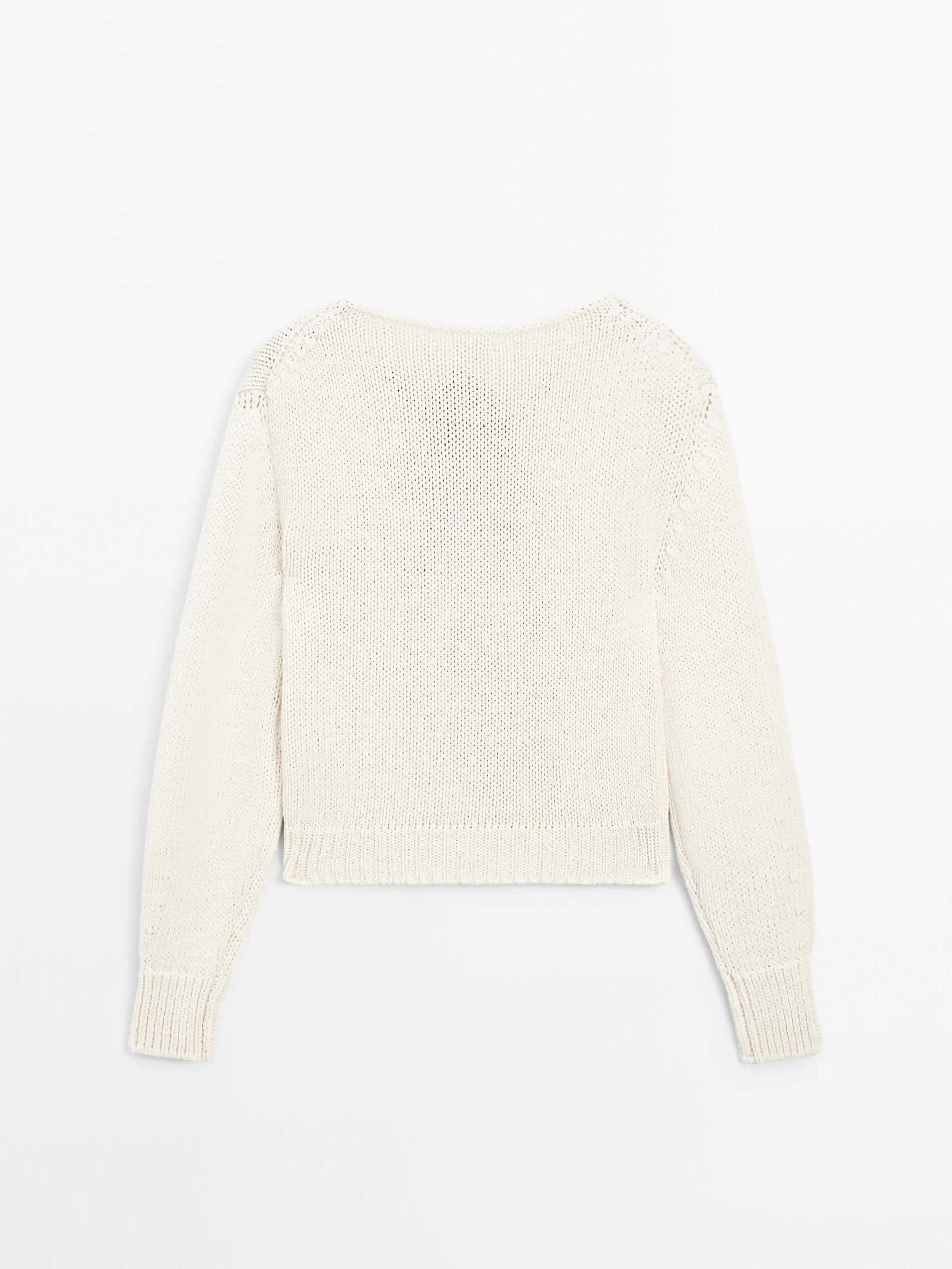 Ethereal MD 2025 massidutti spring new style of Casual diamond-patterned short round-neck sweater