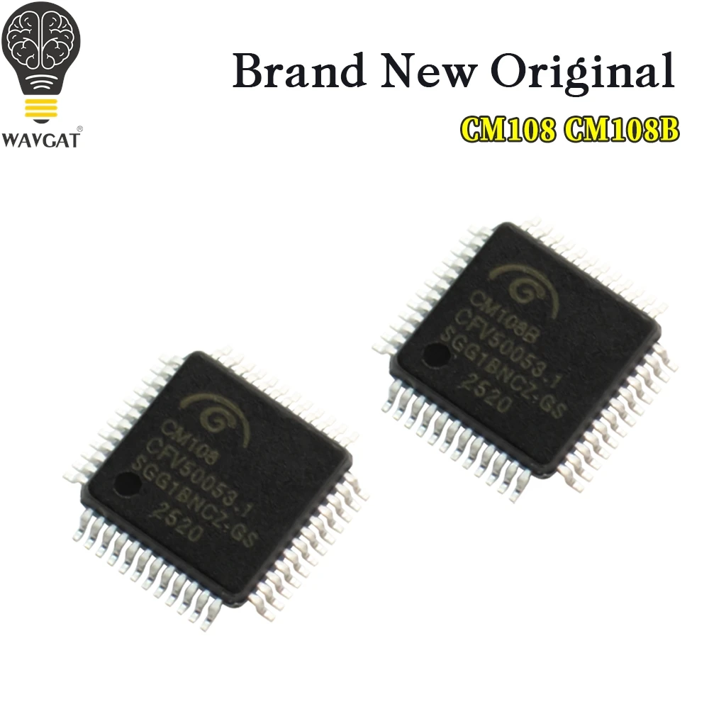 1PCS CM108  CM108B QFP48 USB decoding chip USB sound card chip