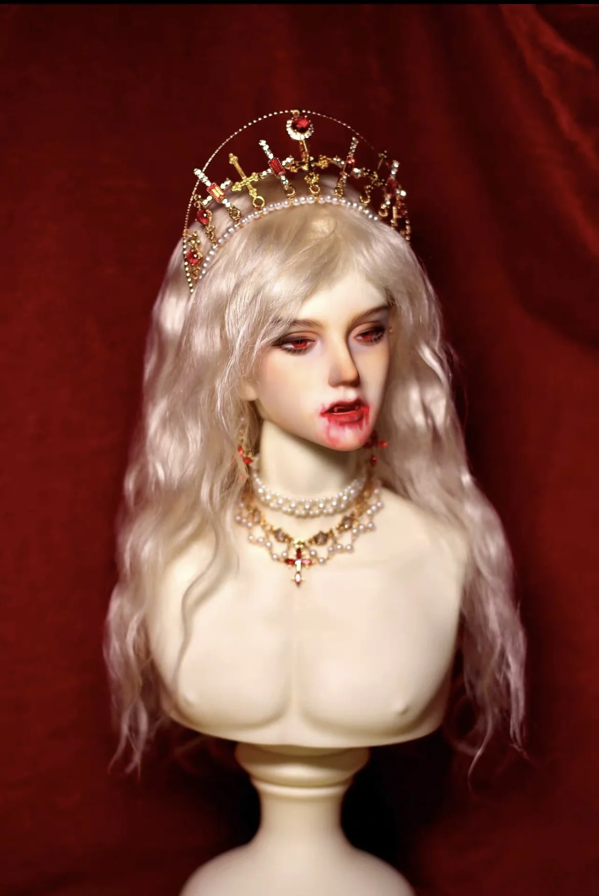 人形アクセサリー頭飾り 1/3 1/4 BJD クラウン送料無料