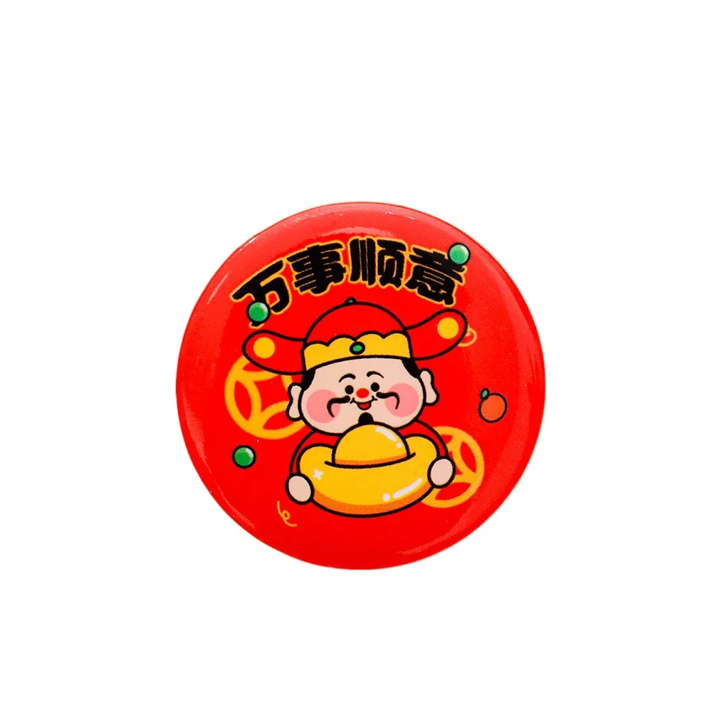 Cute Design Spring Festival Brooch High Beauty Colorful Brooch Decoration Badge Mini New Year's Badge Children Party