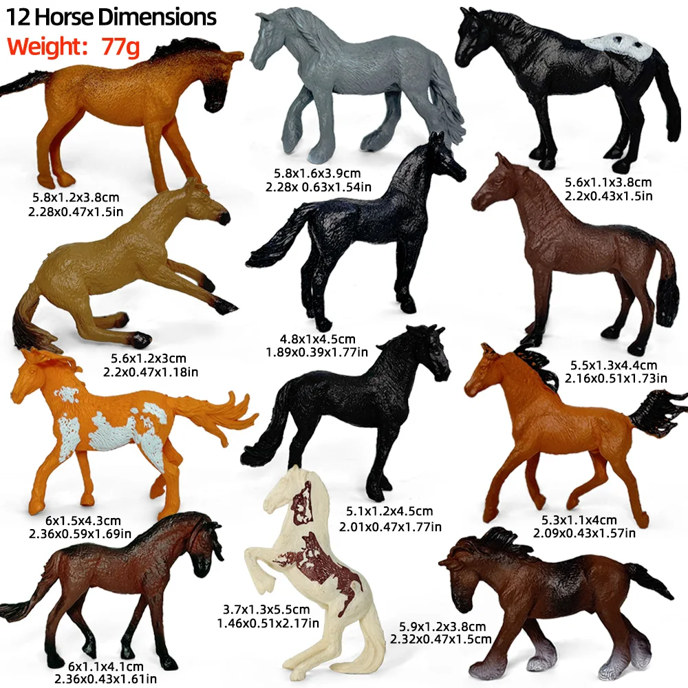 نموذج حصان المزرعة، لعبة نموذج حصان واقعي، نموذج حصان مقلد، مناسب لمشاهد طاولة المزرعة والفروسية، المزرعة