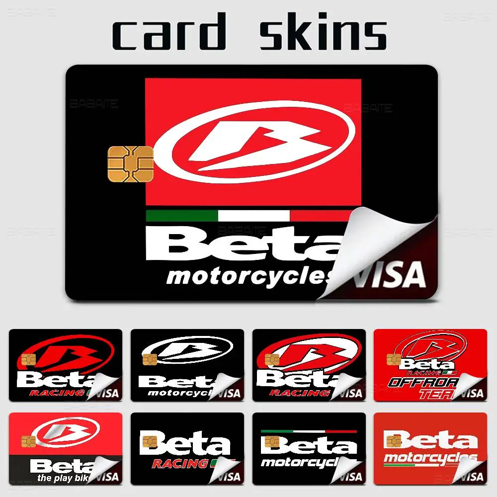 B-Beta Racing Credit Card Skin Stickers No Adhesive Residue Water Proof for VISA Credit Card Subway Access Card