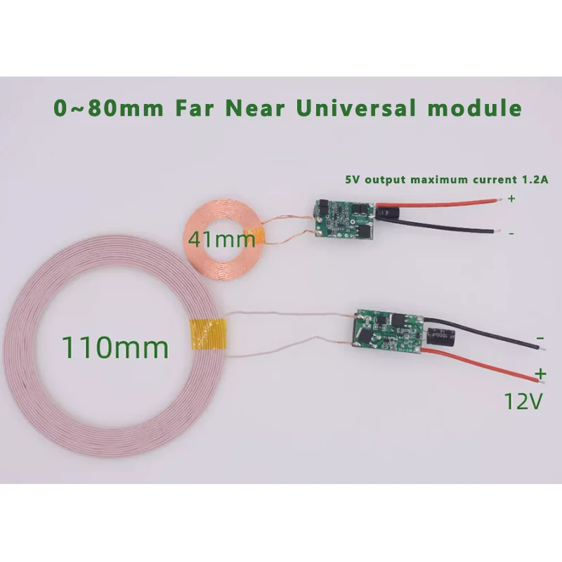 0~80mm Long and Short Distance Universal Wireless Power Supply Module Wireless Charging Module