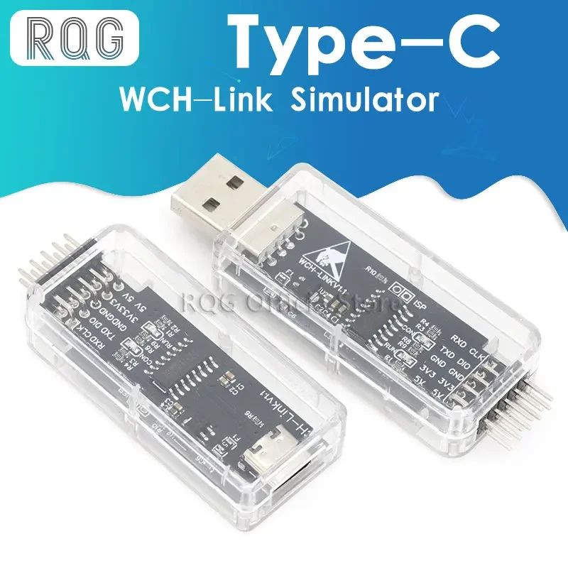 WCH-Link Emulator CMSIS-DAP download Type-C debug RISC-V online SWDTTL ARM