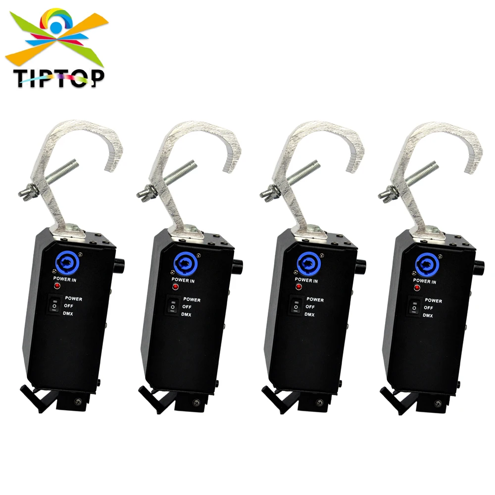 TIPTOP 4 Pack DMX controllato Hook Switch Control Stage Curtain Screen Power Drop Kabuki System