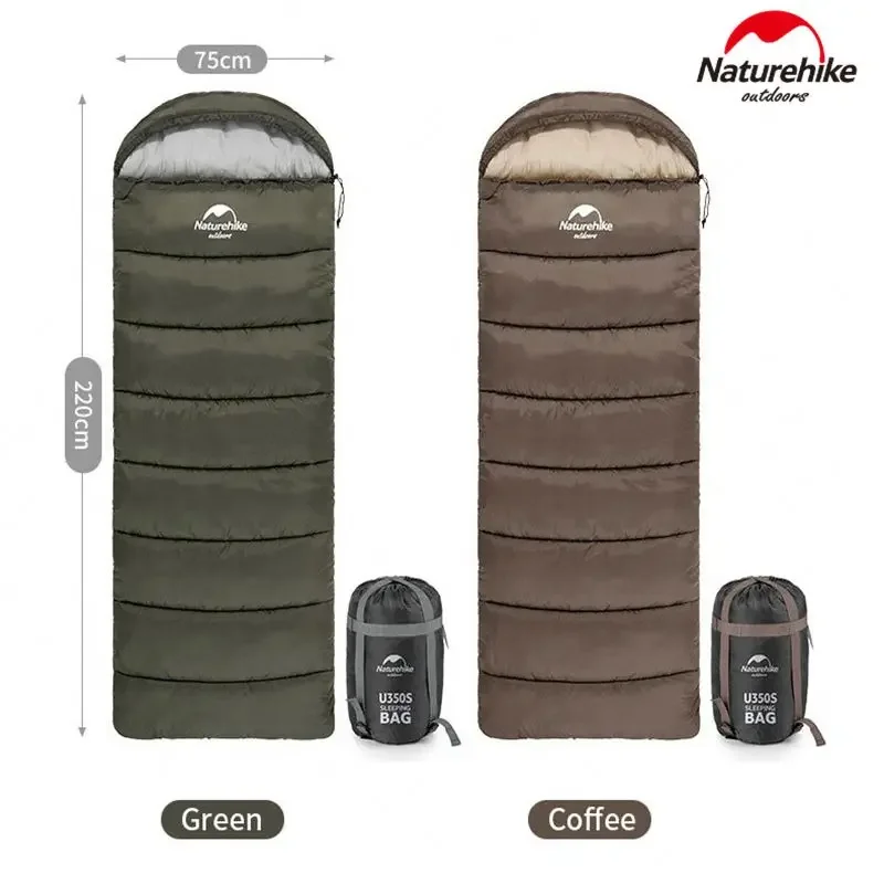 

Naturehike U Series Envelope Sleeping Bag 11~-17℃ Ultralight Spliced Polyester Cotton 3 Seasons Outdoor Travel Sleeping Bag