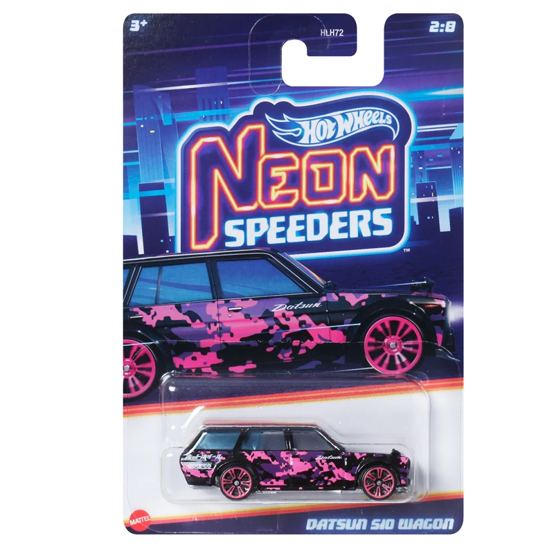 HLH72B HOT WHEELS NEON SPEEDERS 1:64 celica datsun 510 nissan 350z skyline 2000gtr  rx-7 honda s2000 acura eclipse car model