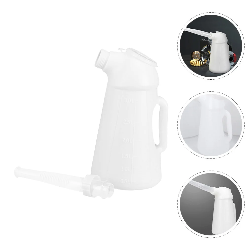 

3L Engine Oil Bottle Vehicle Oiler Can Long Nozzle For Car Machine Refueling Durable Plastic Liquid Container Automotive Oil