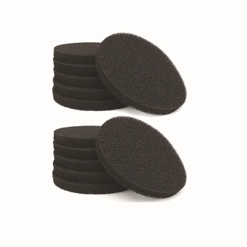 Black 4/6/12PCS Generic Compatible Carbon Impregnated Foam Pad Fit For Fluval FX4 FX5 FX6