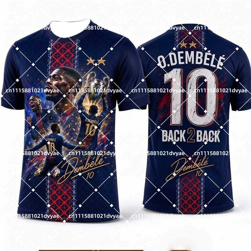 2026 Summer T-Shirt - Men's and Women's Universal Adult and Children's Short-Sleeved Shirt for Football Fans