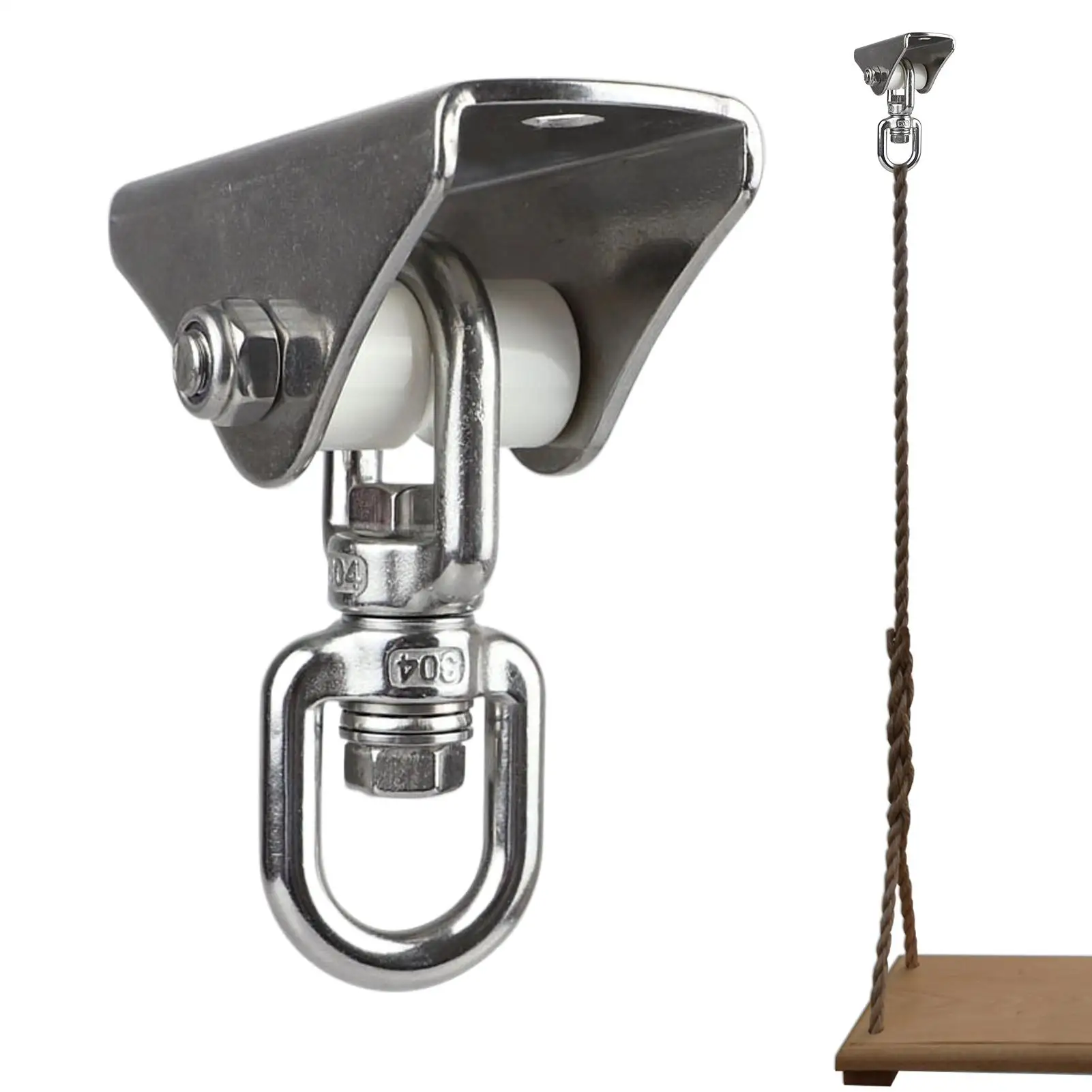 Suspension Hooks Ceiling Wall Mount Fixed Plate Bag Hanger Bracket Heavy Duty Stainless Steel Swing Hooks