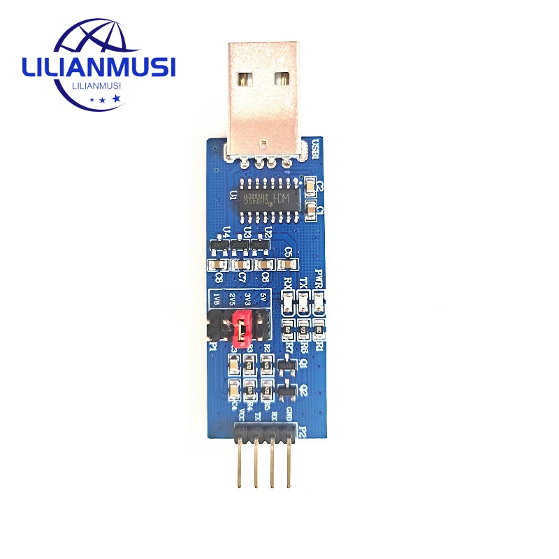 10pcs USB to TTL CH340 serial port module download debugger 5V/3.3V/2.5V/1.8V TTL level