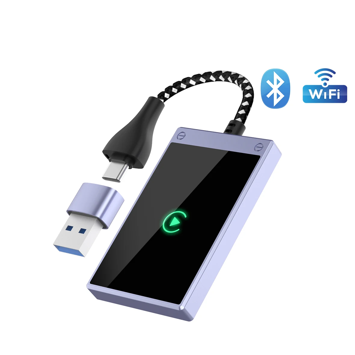 

TNTX Mini Box 2in1 CarPlay Android Auto Wireless Adapter Smart Mini Box Plug And Play Dongle Bluetooth Wifi Fast Connect