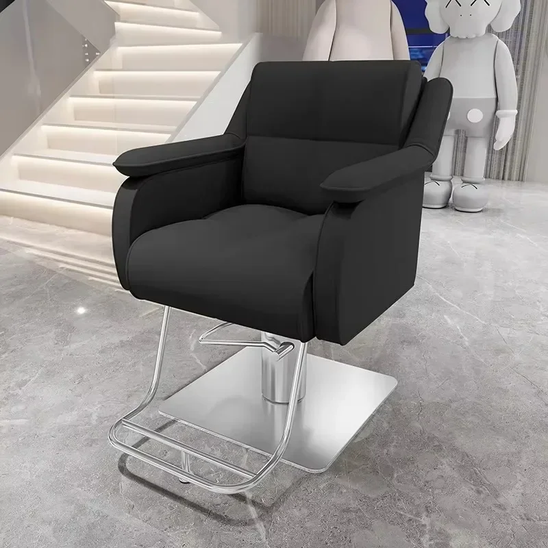 Minimalist Modern Barber Chair Premium Simple Aesthetic Swivel Hairdresser Chair Stylish Comfortable Sillon Barberia Furniture