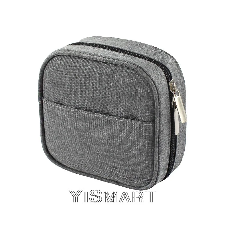 Laptop Power Supply Adapter Organizer Case Travel Carrying Mouse Case Electronic Accessories Storage Bag for MacBook